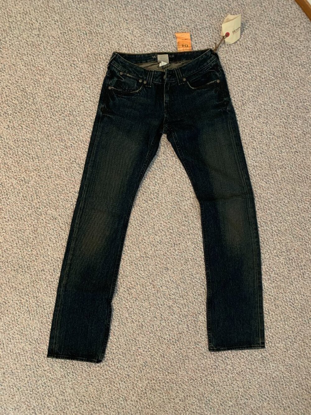 Y2K 100% cotton Vintage Banana Republic premium denim dark wash jeans